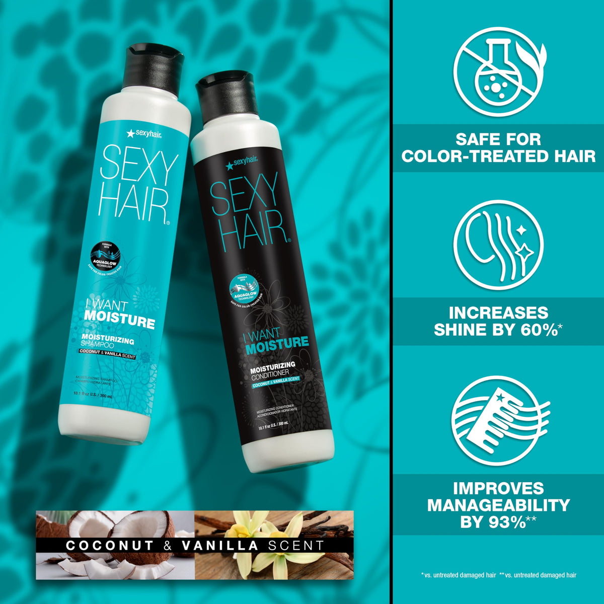 SexyHair shampoo lather texture close-up demonstrating gentle foam