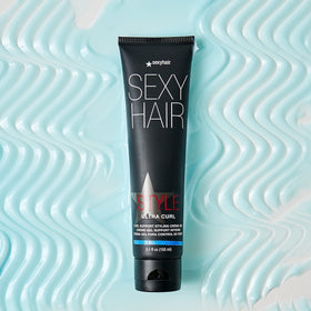 SexyHair Ultra Curl texture close-up displaying creamy-gel consistency for even curl definition
