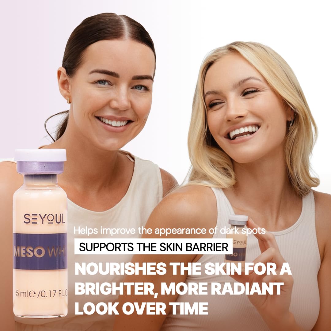 SEYOUL ampoule next to coin to show compact size and travel-friendly benefit