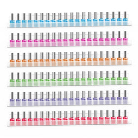 Sezanrpt salon wall with multiple shelves, professional display benefit