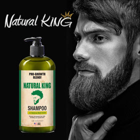 SFC Natural King bottle in shower scene demonstrating daily use convenience benefit