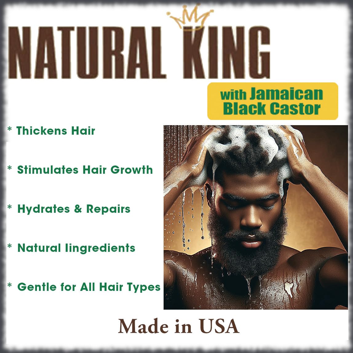 SFC Natural King lather on hair illustrating cleansing and volume benefit