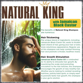 SFC Natural King texture poured to show castor oil richness and hydration benefit