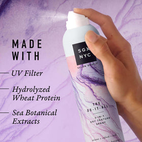 SGX NYC application on roots demonstrating instant lift and oil absorption