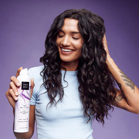 SGX NYC close-up of hair finish showing natural texture and no residue
