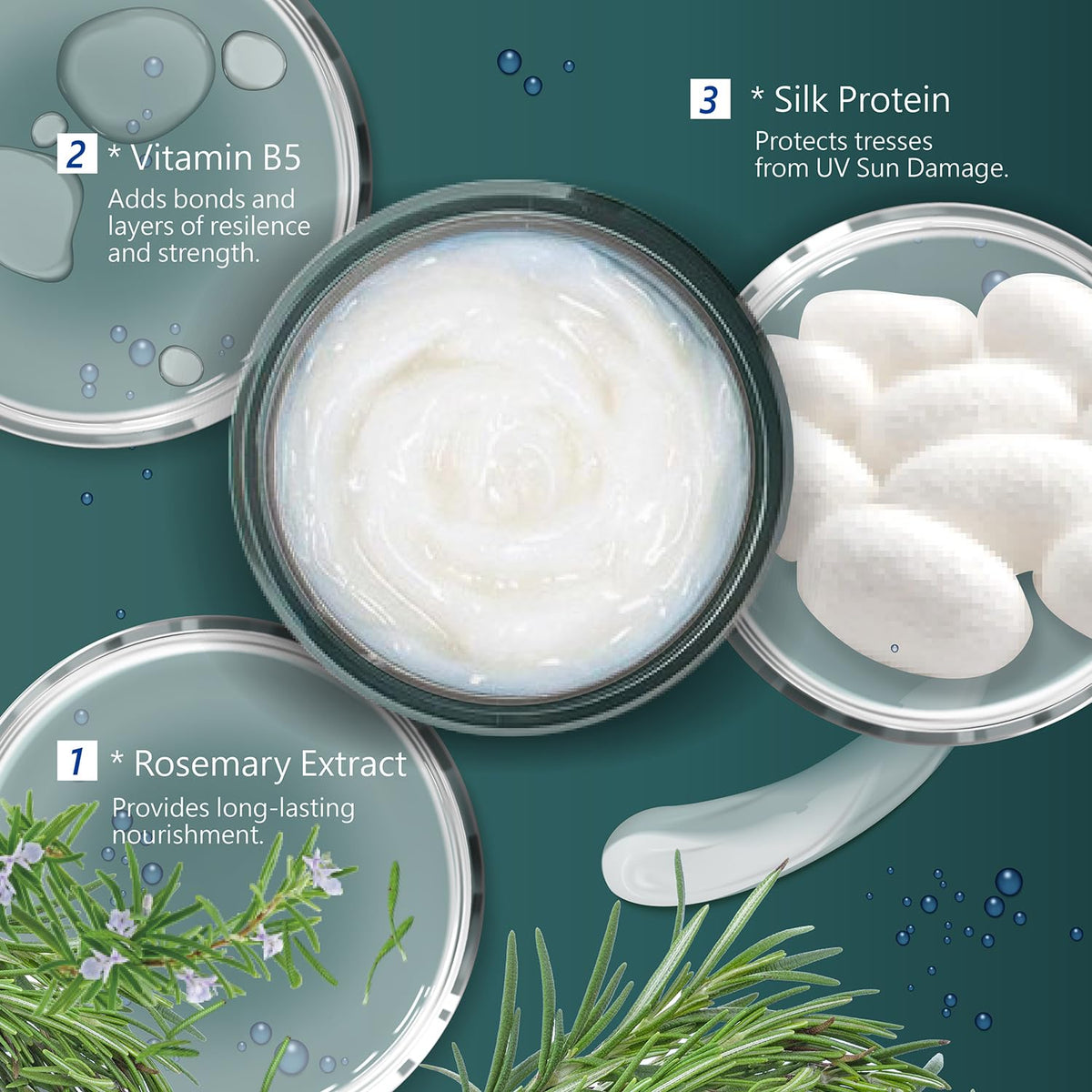 SH-RD applying cream to damp hair for easier styling and hydration