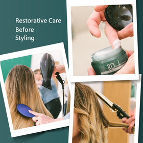 SH-RD before and after split ends improvement for visible smoother ends