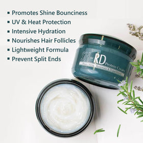 SH-RD close-up cream texture showing smooth, absorbent protein consistency