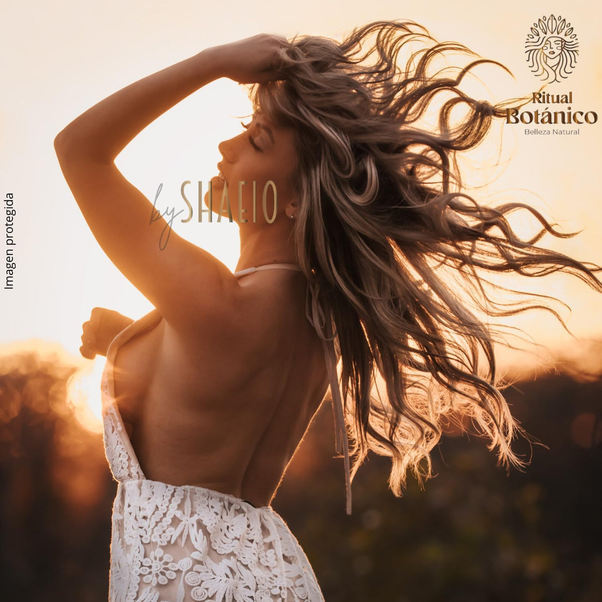 SHAEIO before and after hair texture comparison showing stronger shinier hair benefit