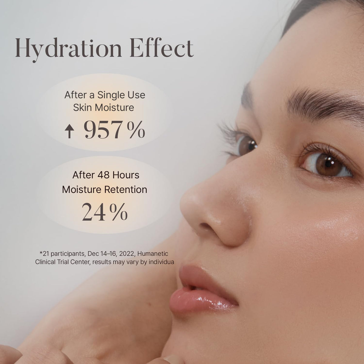 shaishaishai application under eye demonstrating natural coverage and smoothing