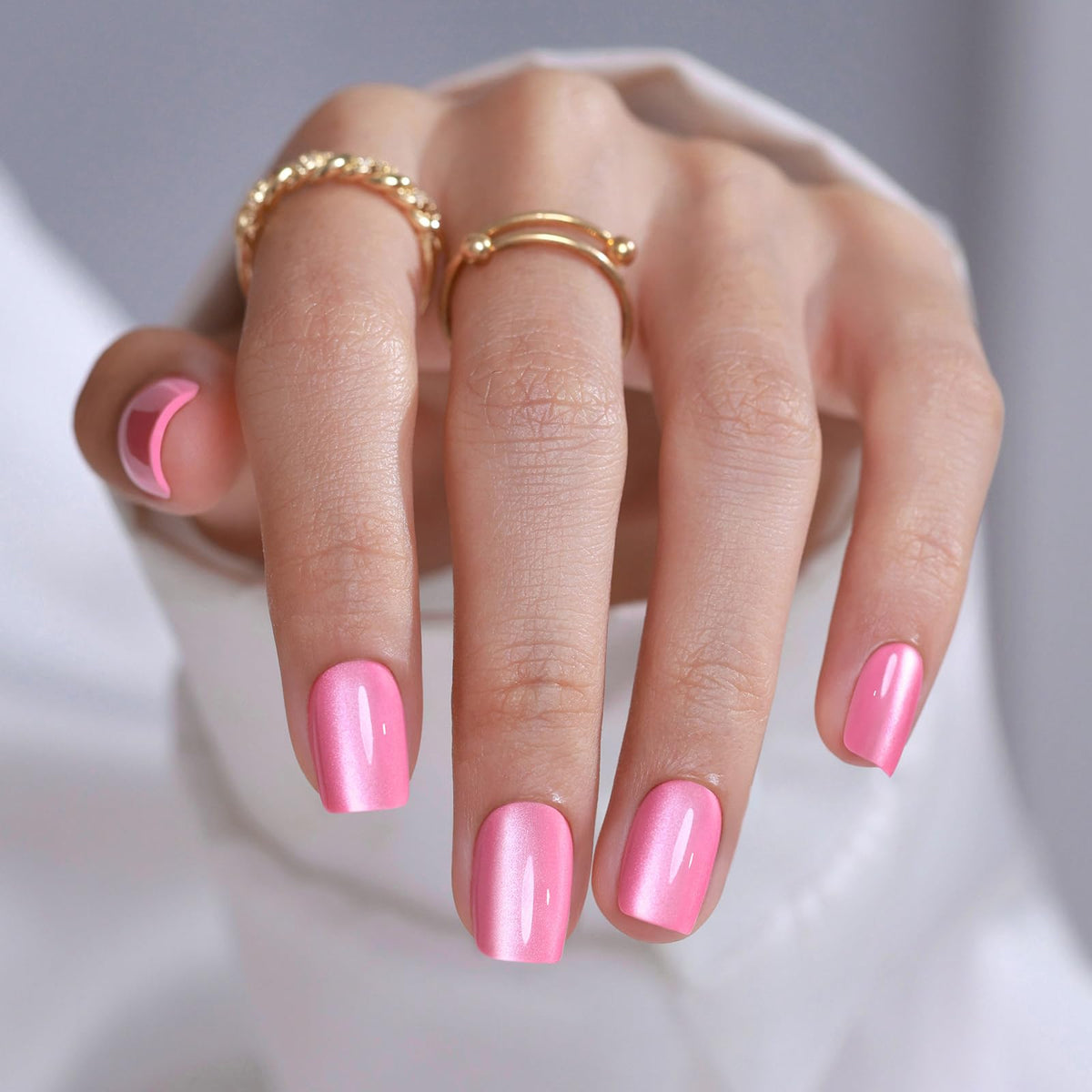 SHANGMENG front packaging showing pastel pink nails and kit contents for gifting