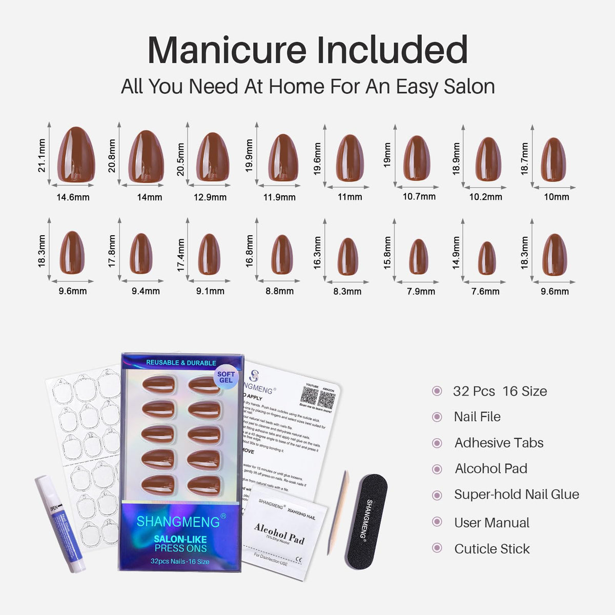 SHANGMENG lifestyle photo of hands wearing molten mocha nails for polished everyday style