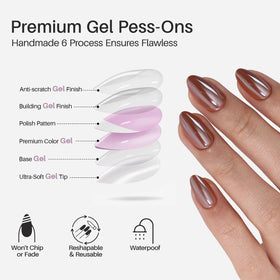 SHANGMENG kit tools arranged with glue, tabs, file, stick and pads for complete manicure