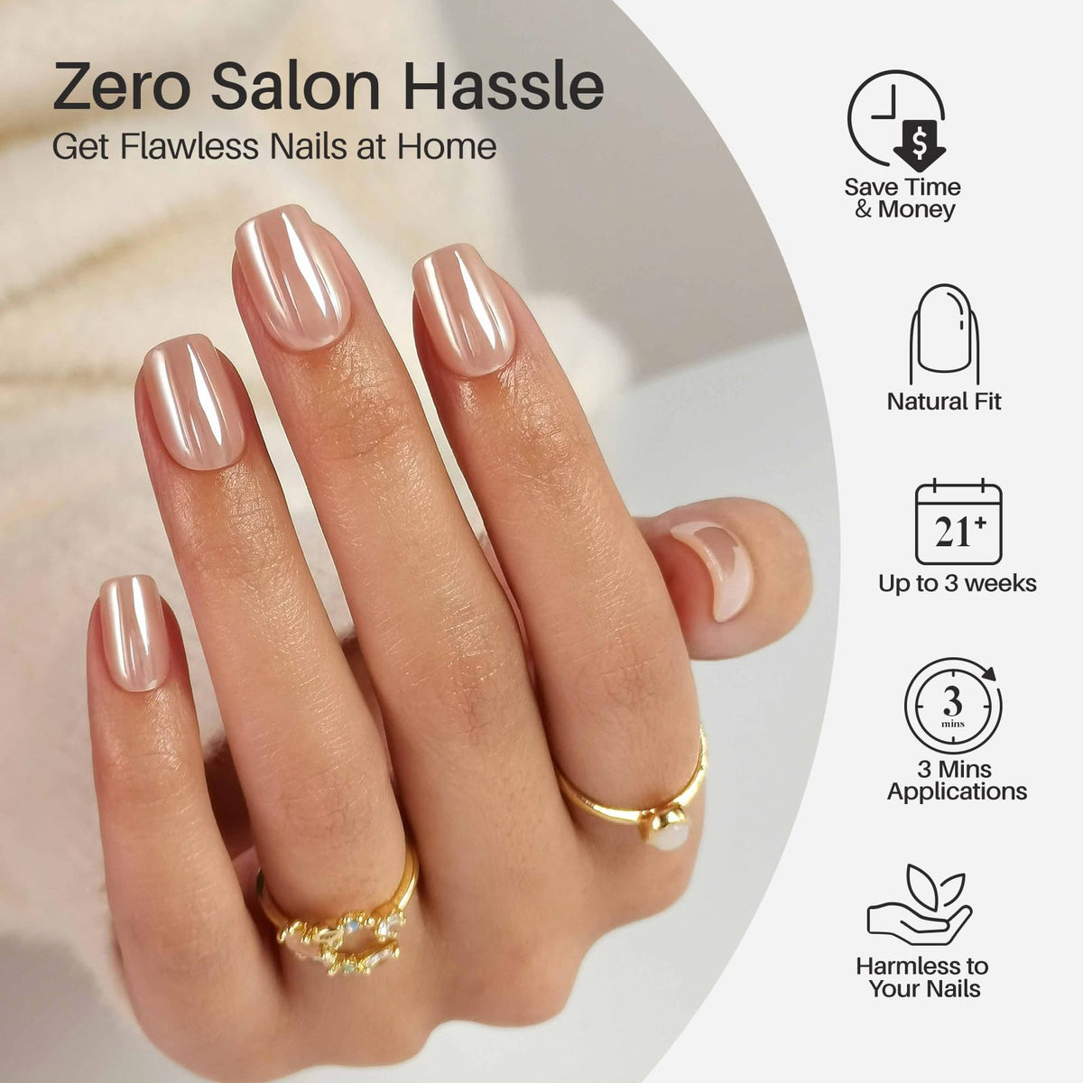 shangmeng side profile showing seamless cuticle blend benefit