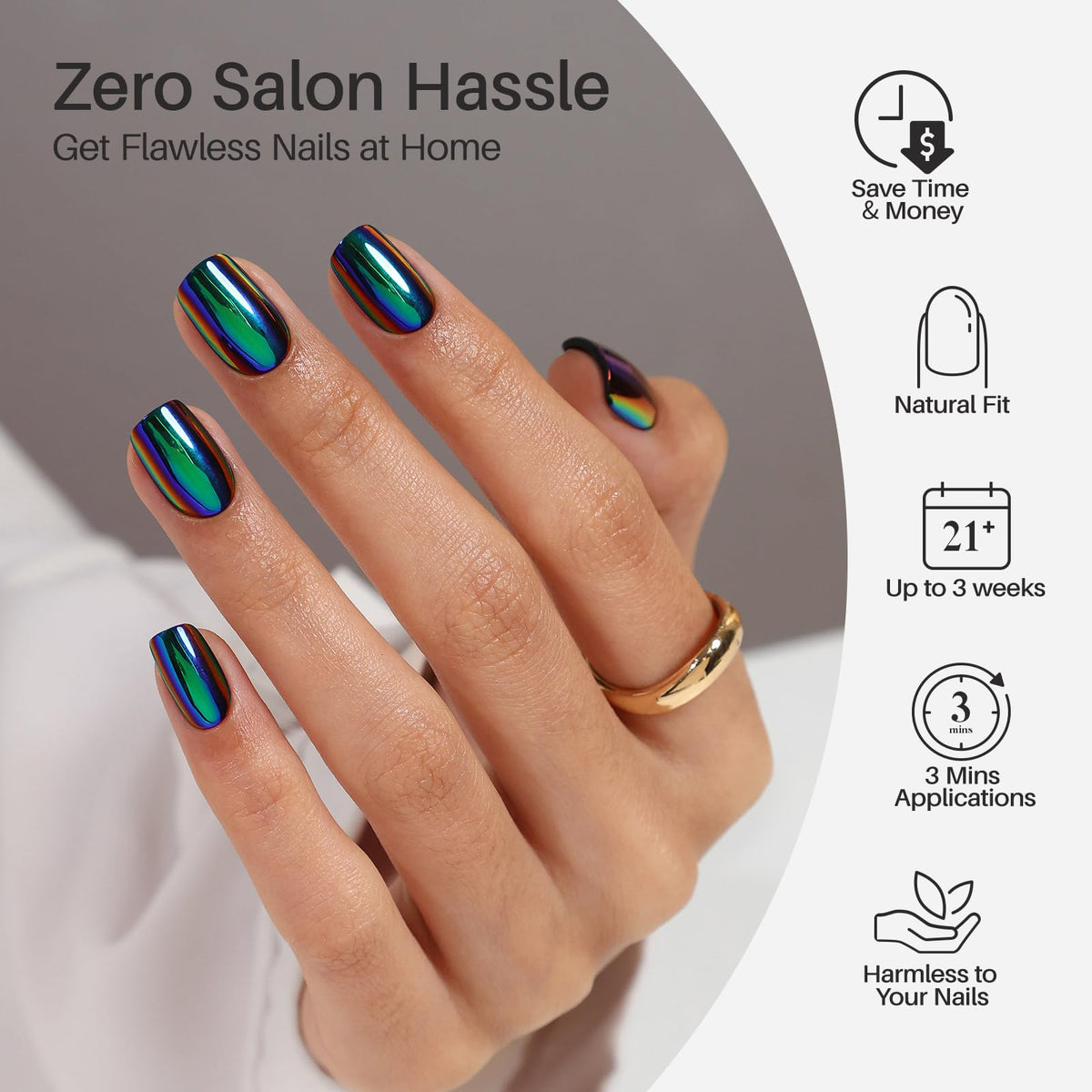 shangmeng size array displaying 16 sizes for precise matching and better fitting nails