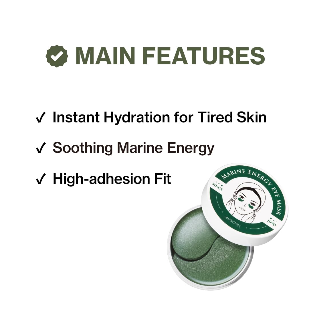 SHANGPREE close-up of spirulina gel patch texture for hydration