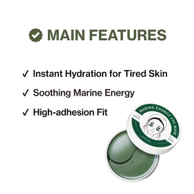 SHANGPREE close-up of spirulina gel patch texture for hydration