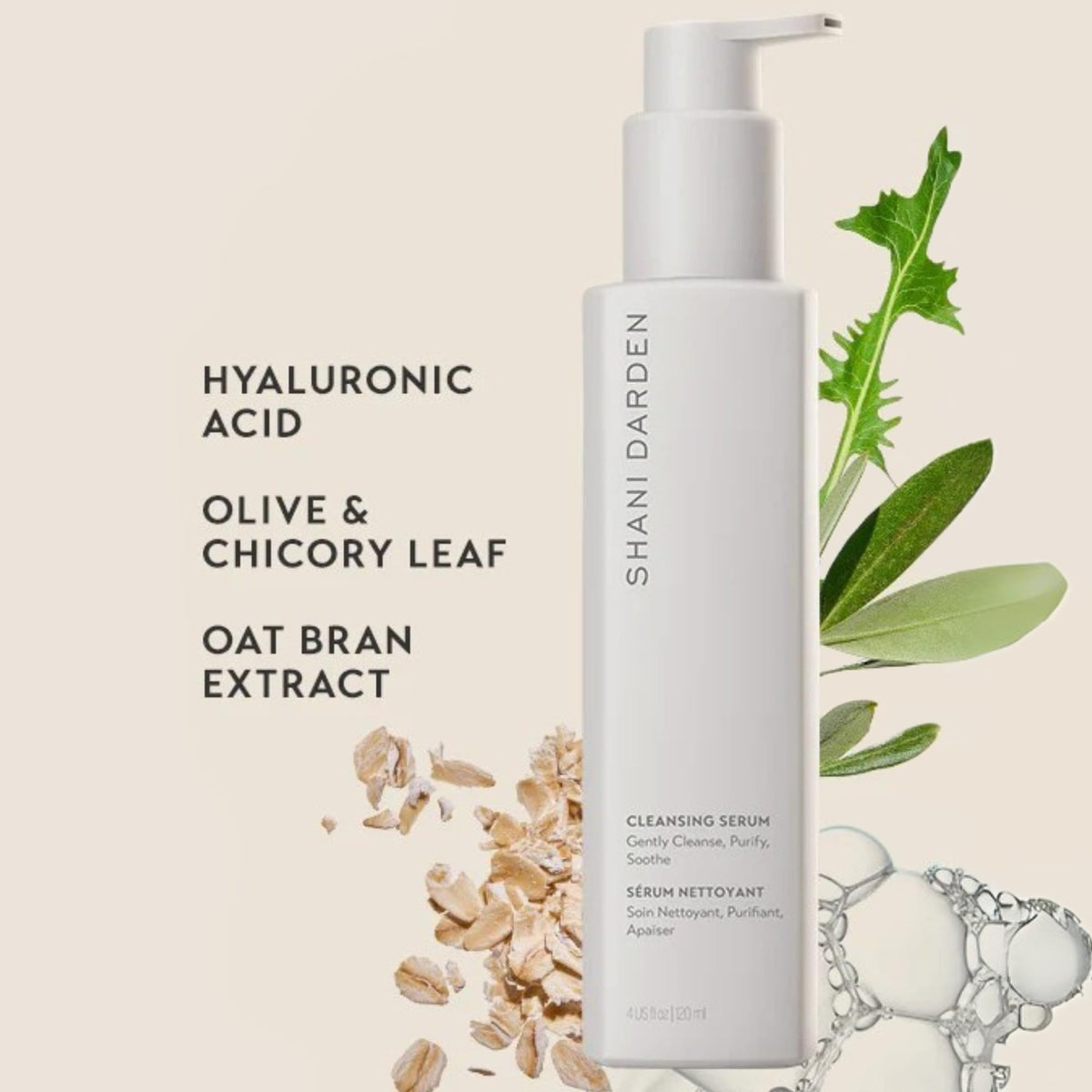 SHANI DARDEN ingredients label highlighting key actives and benefits