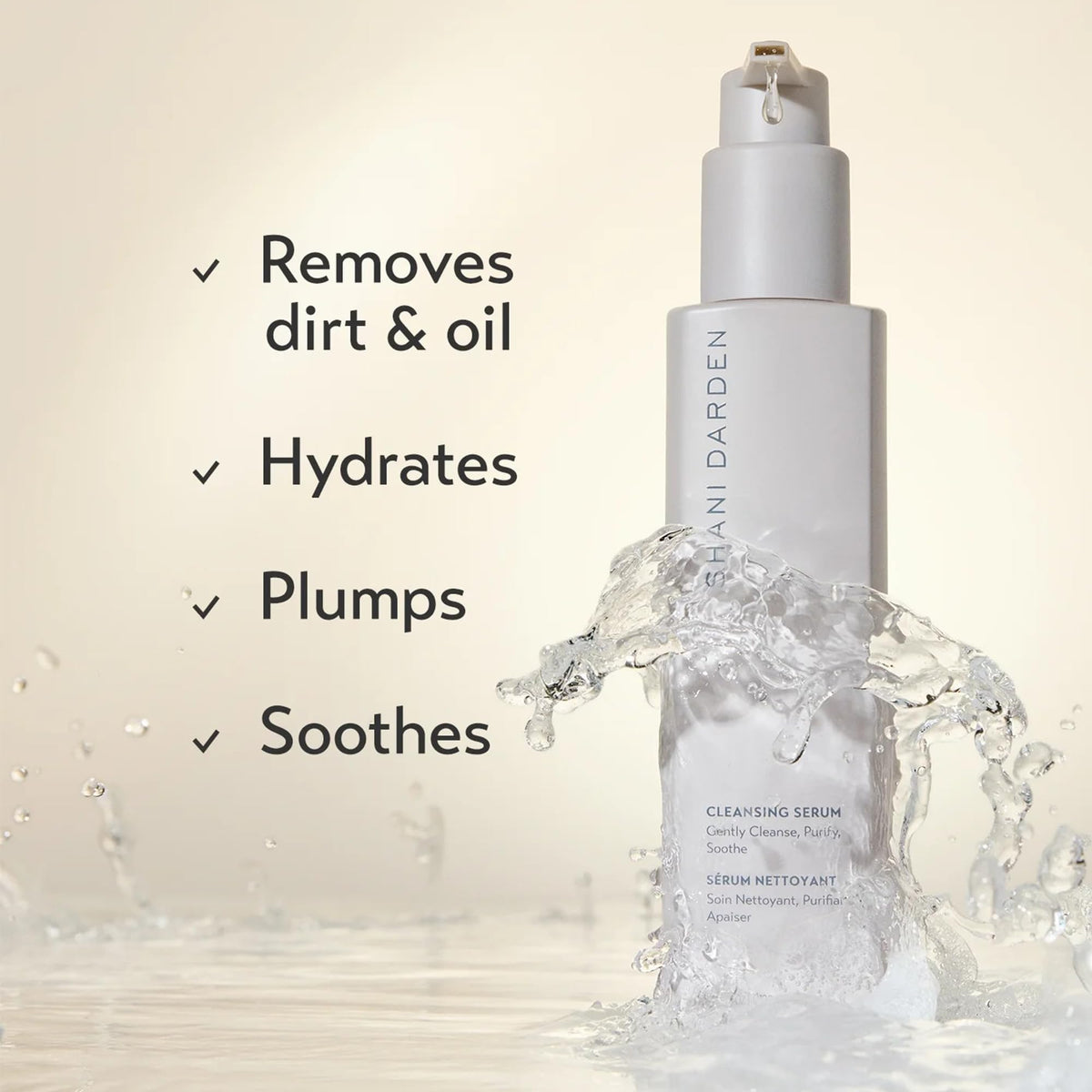 SHANI DARDEN pump and bottle detail for easy dispensing benefit
