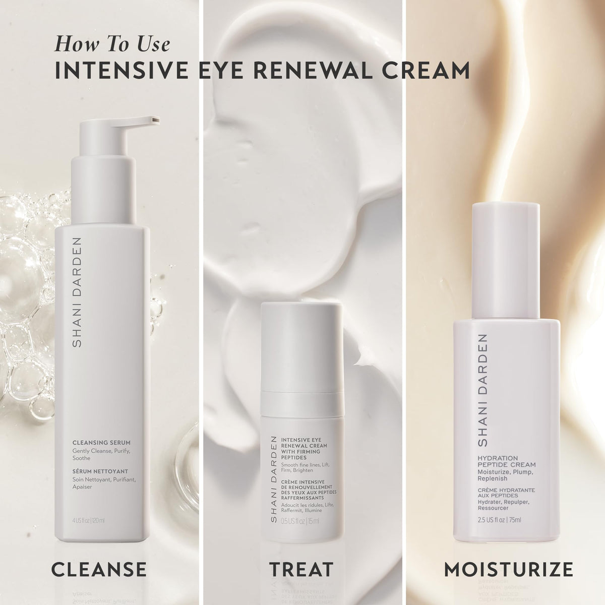 SHANI DARDEN lifestyle scene with product beside mirror highlighting daily skincare ritual