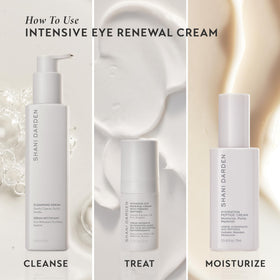 SHANI DARDEN lifestyle scene with product beside mirror highlighting daily skincare ritual