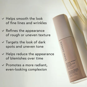 SHANI DARDEN pump dispensing serum demonstrating controlled dosage benefit