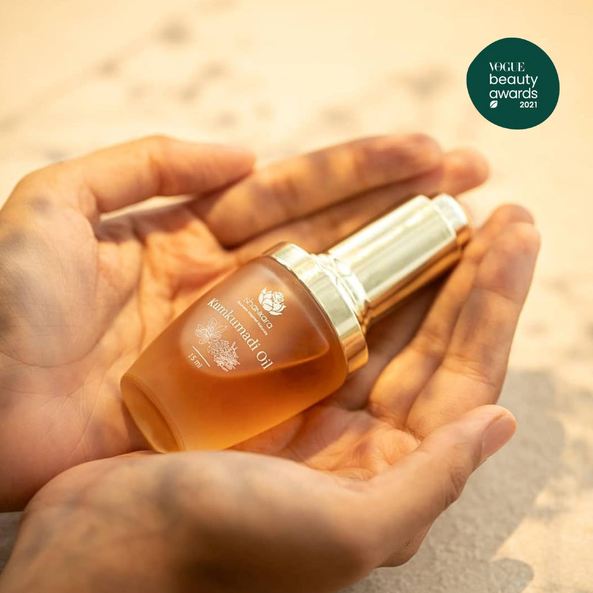 Shankara dropper dispensing oil illustrating precise application benefit