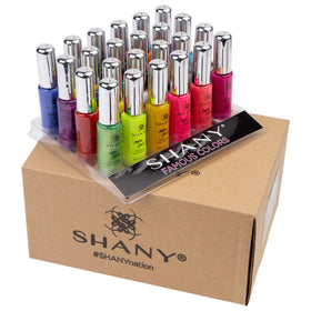SHANY swatch array displaying all 24 shades for easy color selection