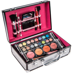SHANY small mirror and mini brush inside case for quick touch-ups on-the-go