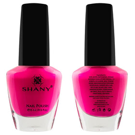 SHANY bottles held in hand showing size and travel-friendly benefit