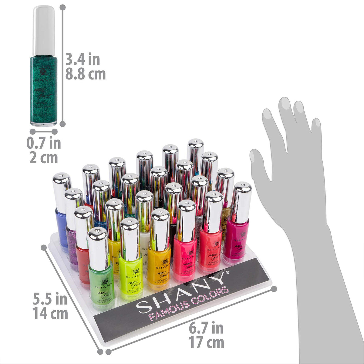 SHANY glitter shades detail highlighting sparkle layering possibilities