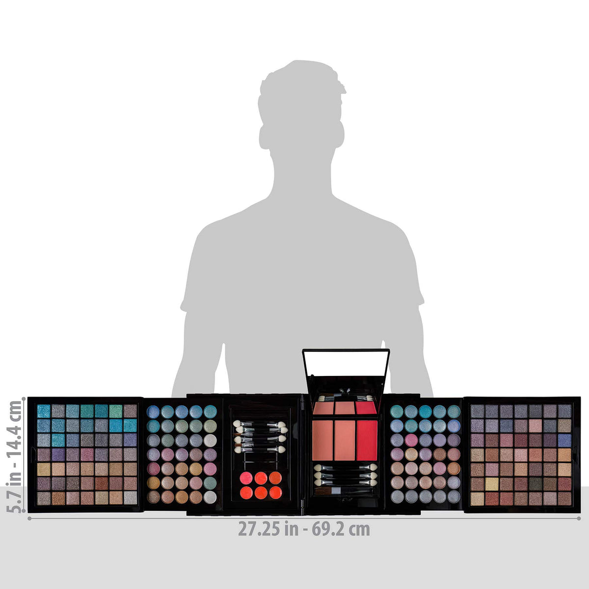 SHANY included brushes and applicators displayed for precise application benefit