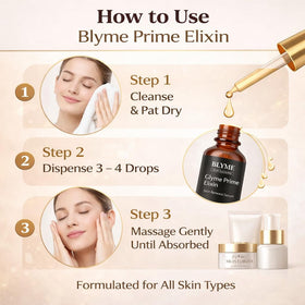 SHAPEGUARD Blyme Prime Elixir on bathroom shelf suggesting daily skincare ritual and elegance