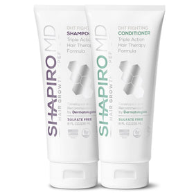 Shapiro MD front packaging showing shampoo and conditioner for fuller-looking hair
