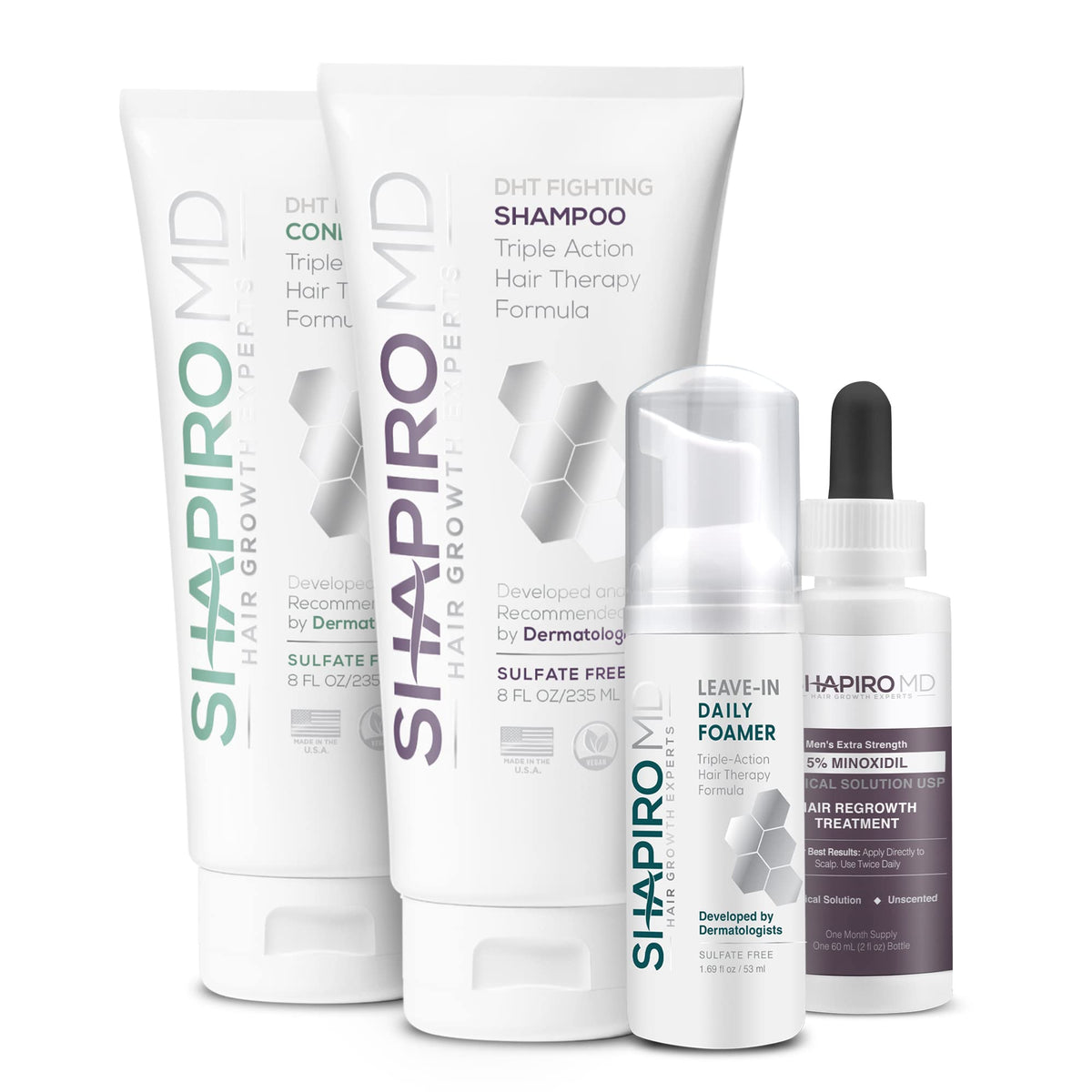 Shapiro MD kit front packaging showing full one‑month supply and benefits
