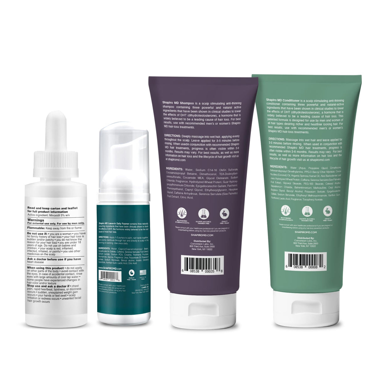 Shapiro MD kit shown in hand for scale conveying compact one‑month supply