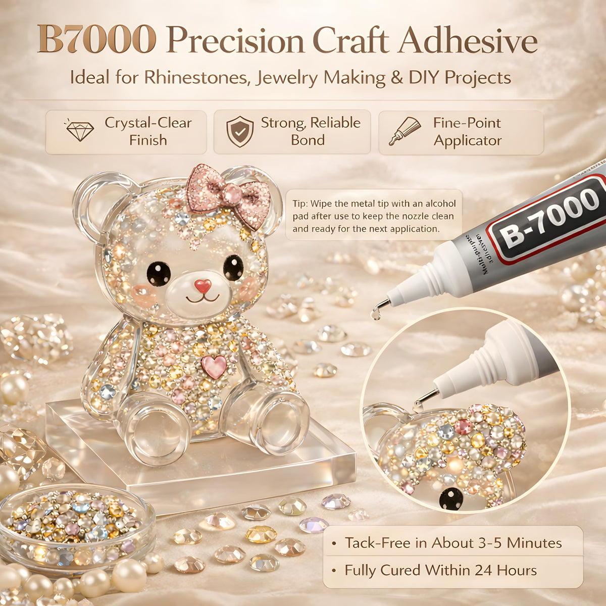 SHATANG close-up of 3mm flatback resin rhinestone texture for accurate placement