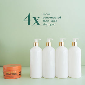 SHAZ & KIKS bottle label detail highlighting sulfate-free formulation