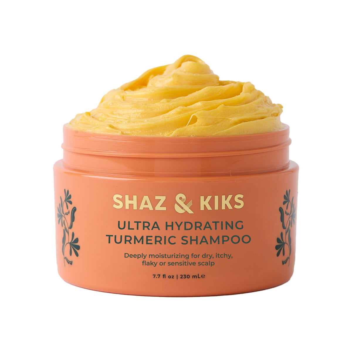 SHAZ & KIKS front packaging 230ml showing product and size benefit