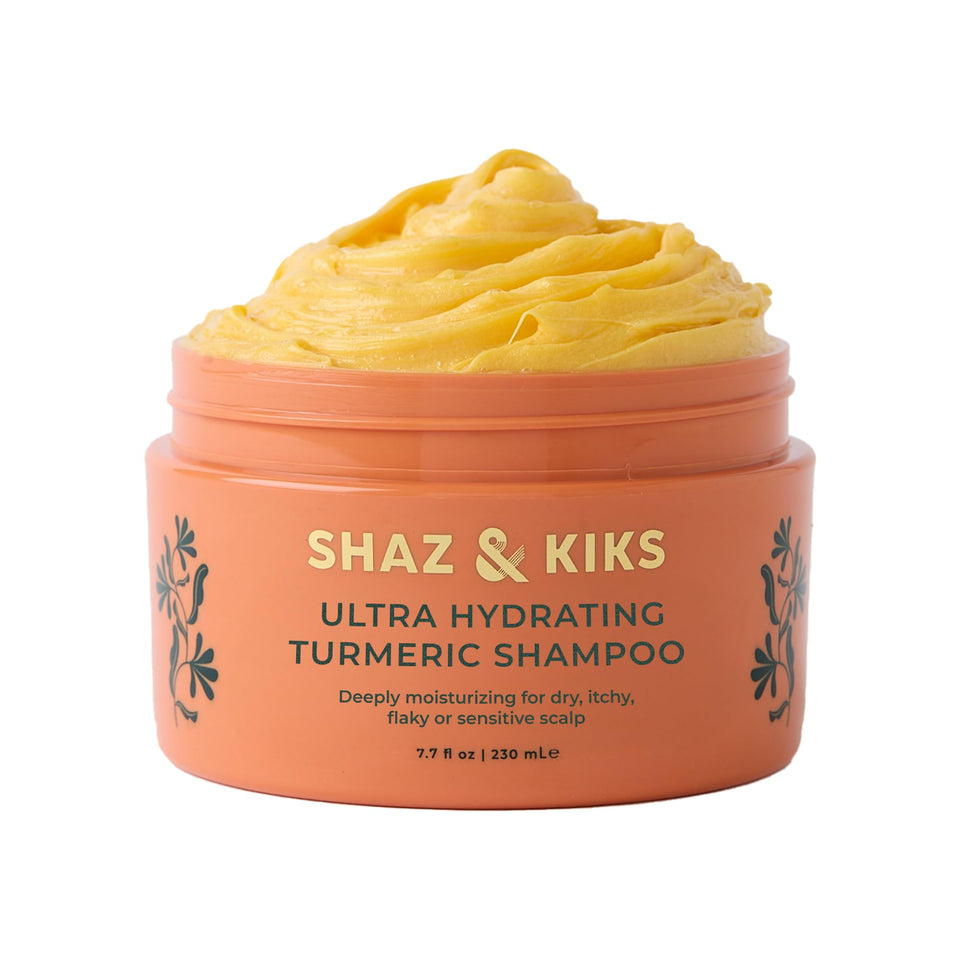 SHAZ & KIKS front packaging 230ml showing product and size benefit
