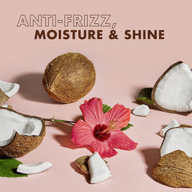 Shea Moisture visible before and after curl definition showing improved clumping