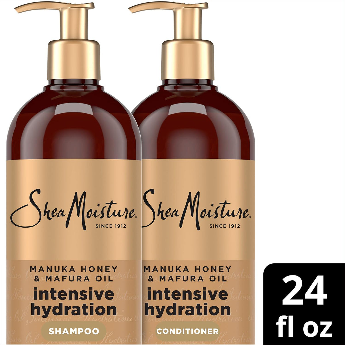 Shea Moisture before and after texture comparison showing enhanced moisture