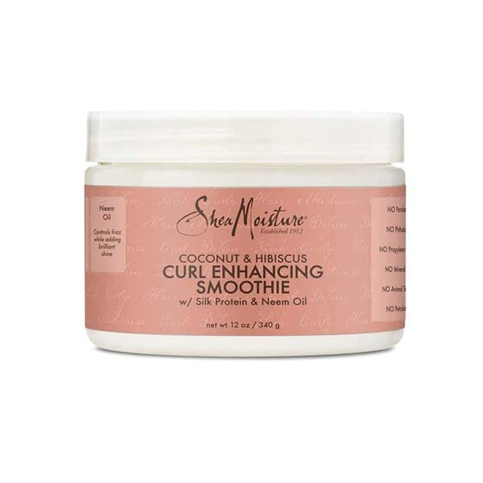 Shea Moisture front jar showing product branding and packaging benefits
