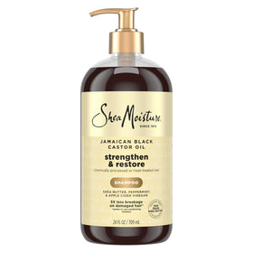 Shea Moisture front label showing product name and benefits