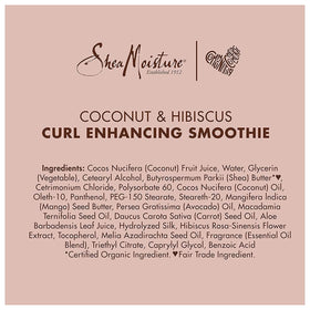 Shea Moisture jar next to a hand for scale indicating 12 oz supply benefit