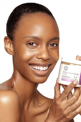 Shea Radiance used on cuticles emphasizing nail and skin conditioning benefit