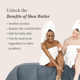 Shea Radiance applying to hair ends to show smoothing and frizz control