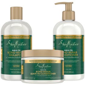 SheaMoisture front packaging showing trio set and product benefits
