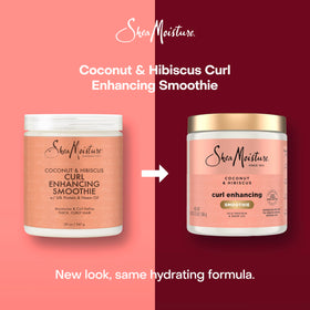 SheaMoisture being applied to damp curls for improved definition and manageability