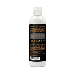 SheaMoisture applying lotion to forearm illustrating targeted relief and hydration